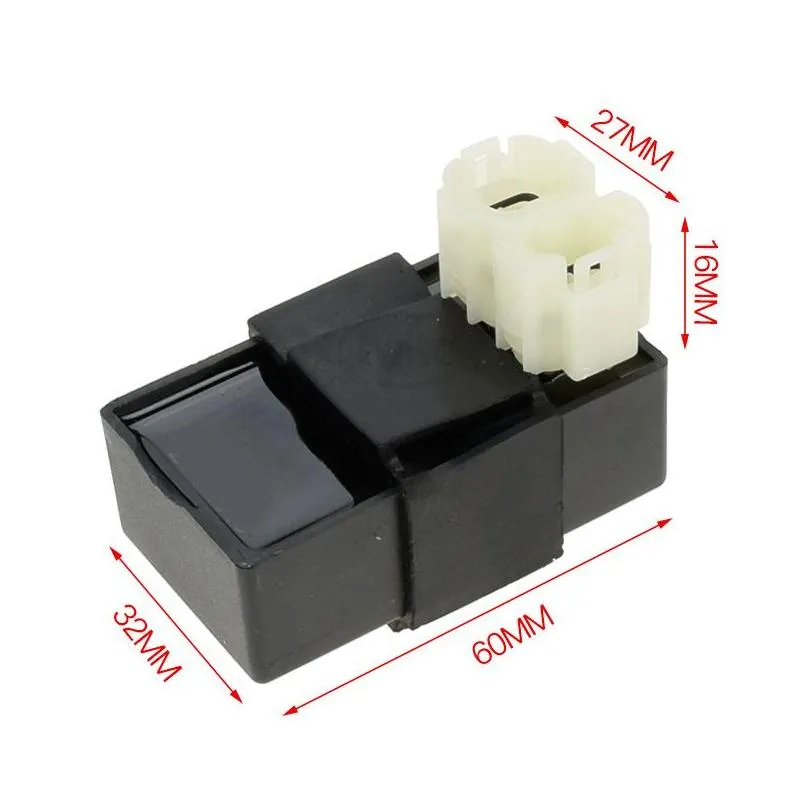 abs 6 pin ac cdi ignition switch box lighter atv quad go kart buggy motorcycle motocross for gy6 50cc 125cc 150cc moped scooter