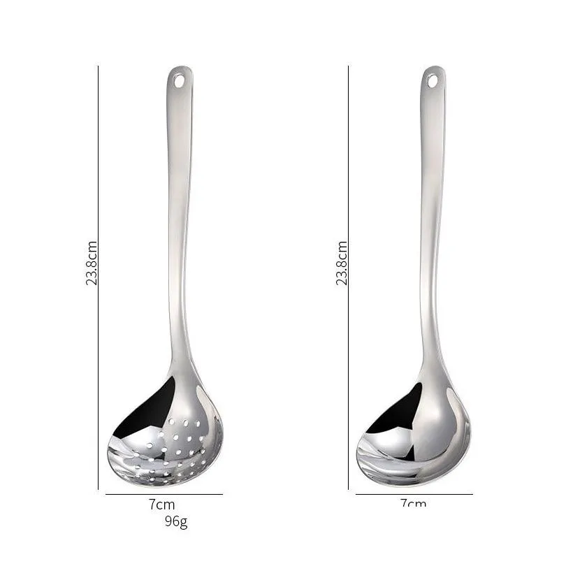 304 Stainless Steel Soup Spoon Food Grade Deep-bottomed Soup Spoon Sauce Spoon Spoons Flatware