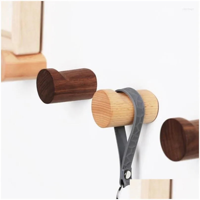 hooks wall coat rack wooden hook key decorative holder door hanger multi-purpose kitchen bathroom accessories storage organizer gadget