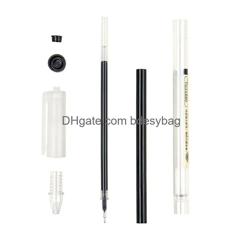 japanese ballpoint pen 0.35 mm black blue ink pen school office student exam signature pens for writing stationery supply