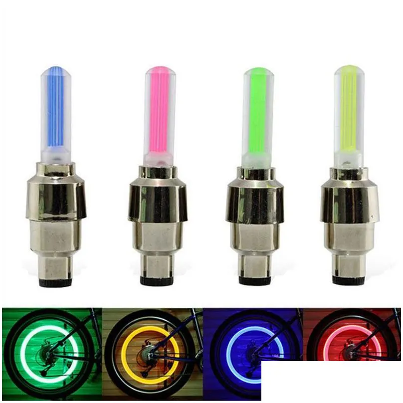 bolt car bike motorcycle led wheel tire valves cap light stem air caps neon lamp anti-dust cover colorful auto accessories cars decor