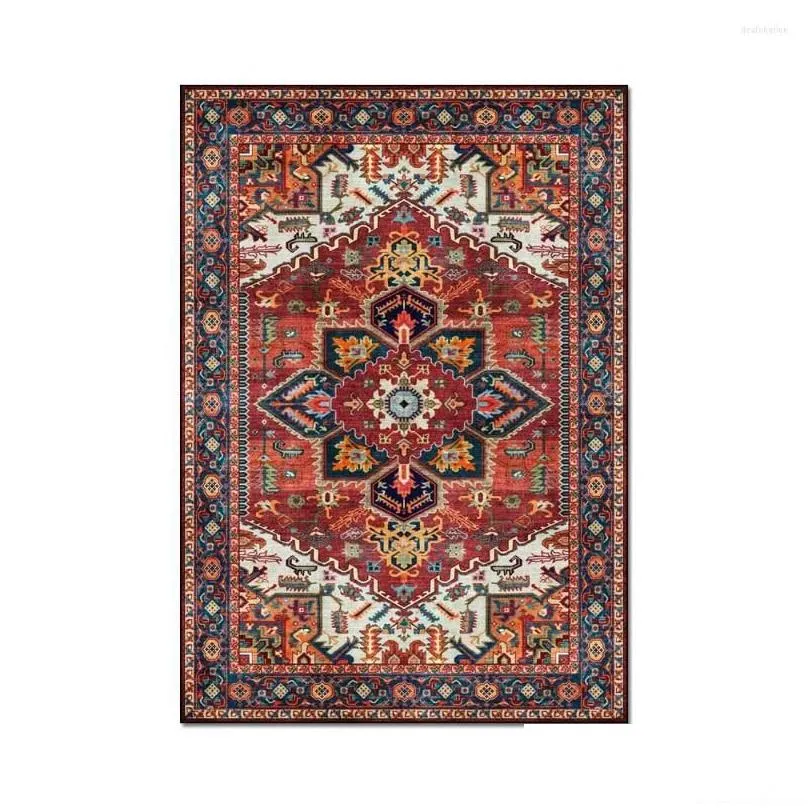 carpets bohemia  carpet area rug for living room floor mat door ethnic gypsy morocco bedroom anti-skid flannel modern home