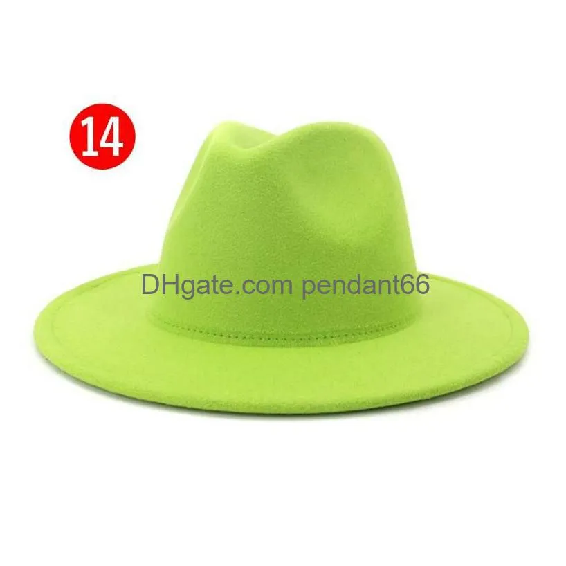 manufacturer custom wool white fedora hats big wide brim men kids women leopard fedora felt hat green boxes pink ladies stylish