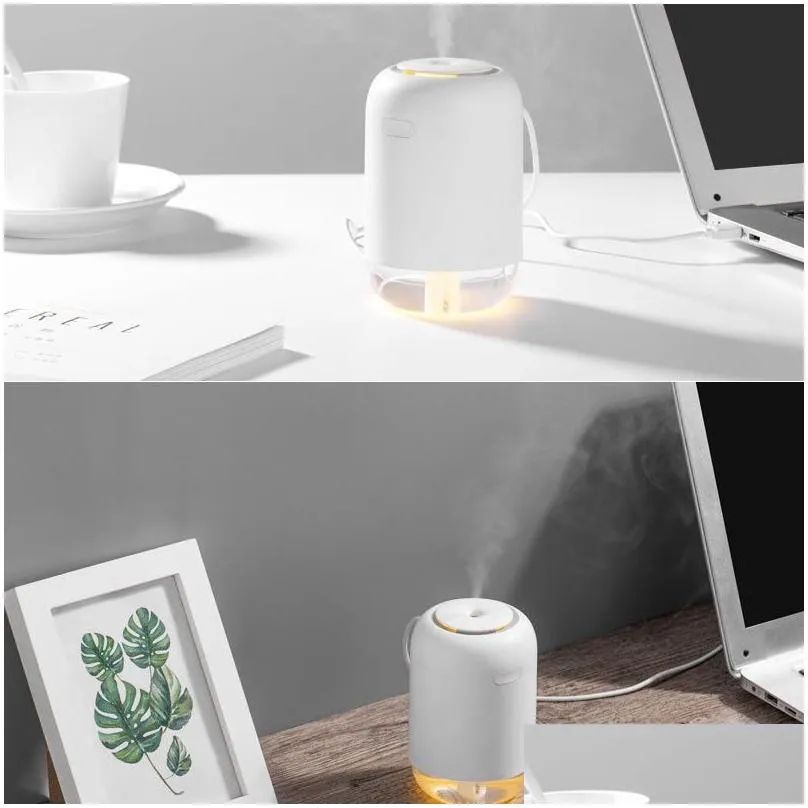 200ML Car Air Freshener Humidifier Aroma  Oil Diffuser for Home USB Fogger Mist Maker LED Night Lamp Gift Auto Household