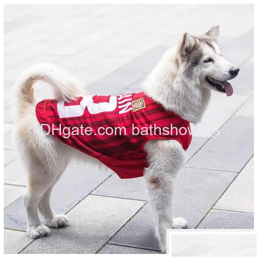 dog apparel large dogs vest basketball jersey cool breathable pet cat clothes puppy sportswear spring summer fashion cotton shirt la