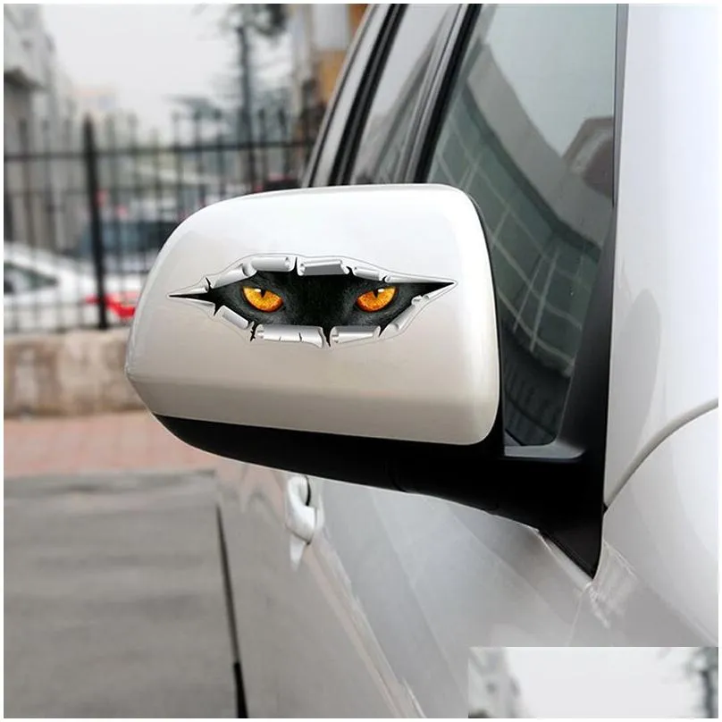 3d cars sticker eye vehicle decor mens eyes peek beautiful woman animal car stickers decal ornaments