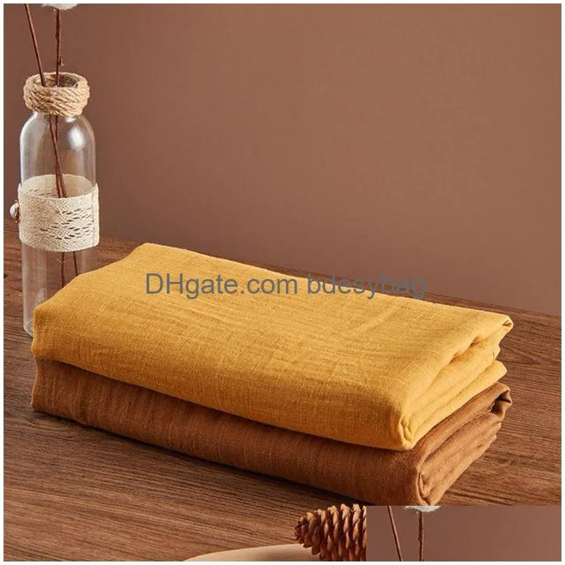 newborn infant baby robes swaddle blanket breathable cotton muslin cloths bath towel n1hb