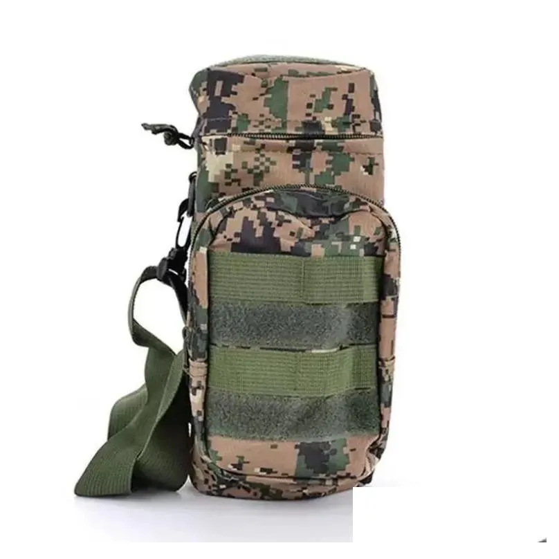 Storage Bags Outdoor Sports Bags Tactical Molle Water Bottle Pouch Camping Hiking Travel Shoulder Strap Water Bag Kettle Holder Hunting Waist