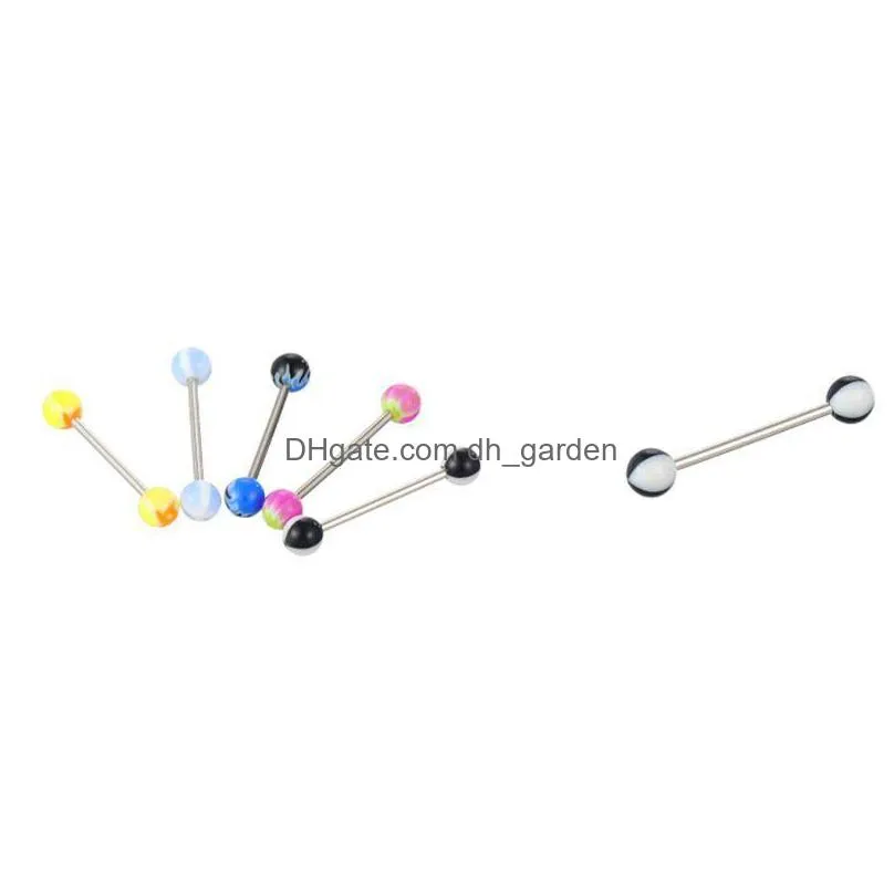 110pcs stainless steel eyebrow navel belly lip tongue ring nose bar rings body piercing jewelry