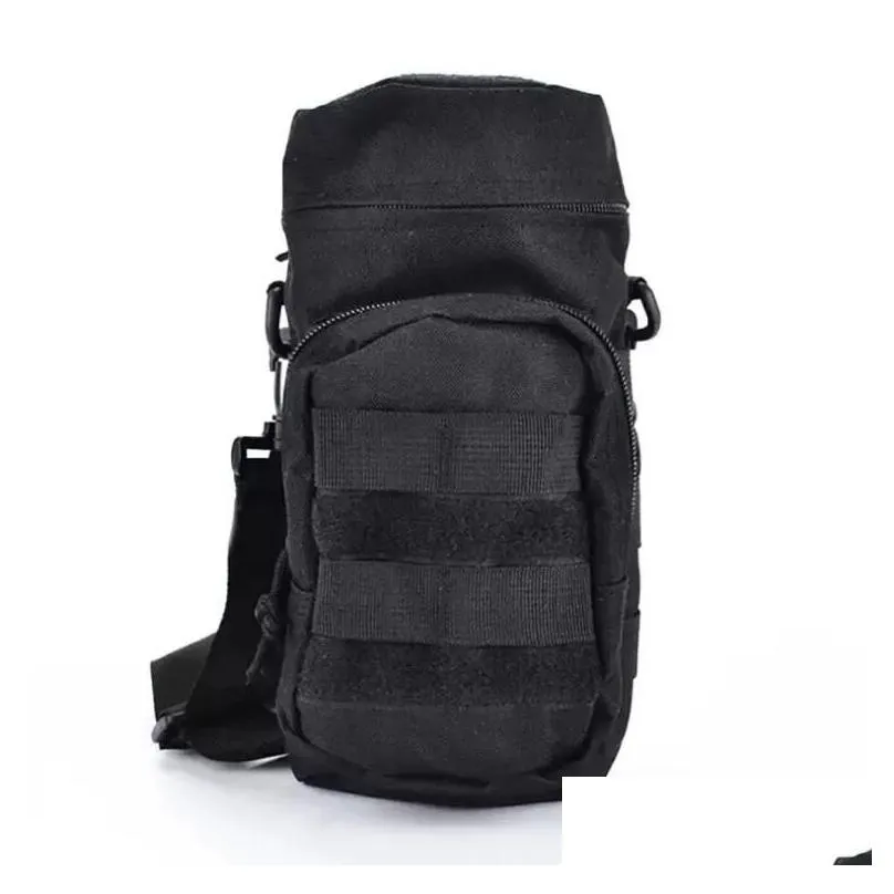 Storage Bags Outdoor Sports Bags Tactical Molle Water Bottle Pouch Camping Hiking Travel Shoulder Strap Water Bag Kettle Holder Hunting Waist