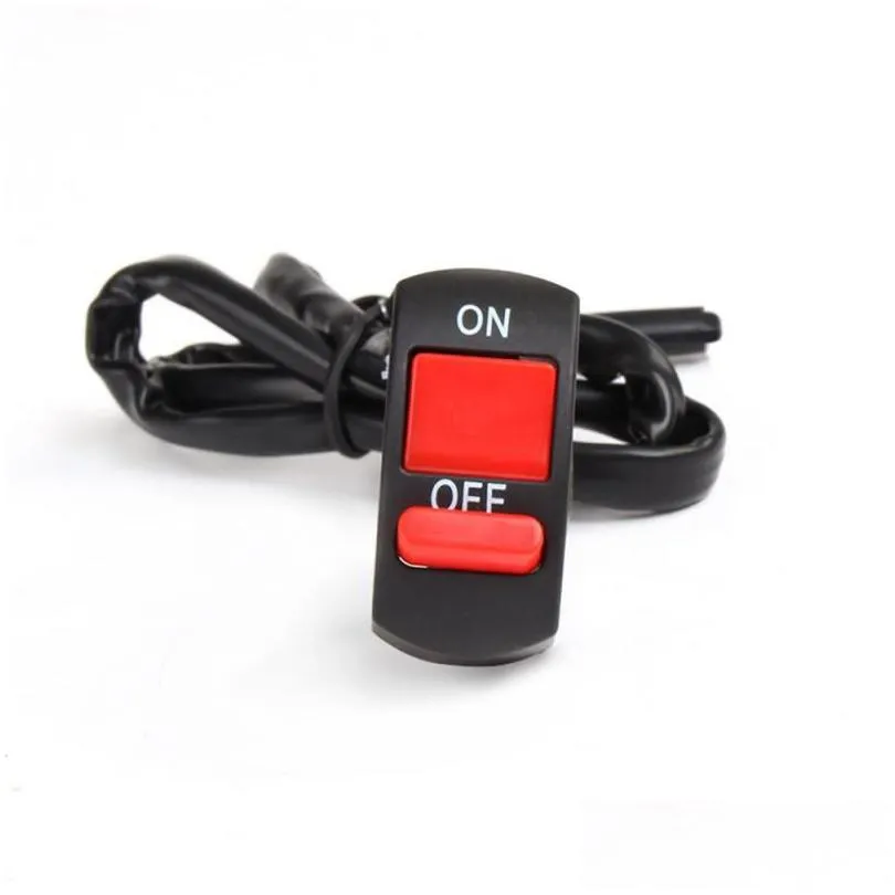 universal dc12v 10a motorcycle handlebar flameout switch on off button motorcycle parts for moto motor atv bike