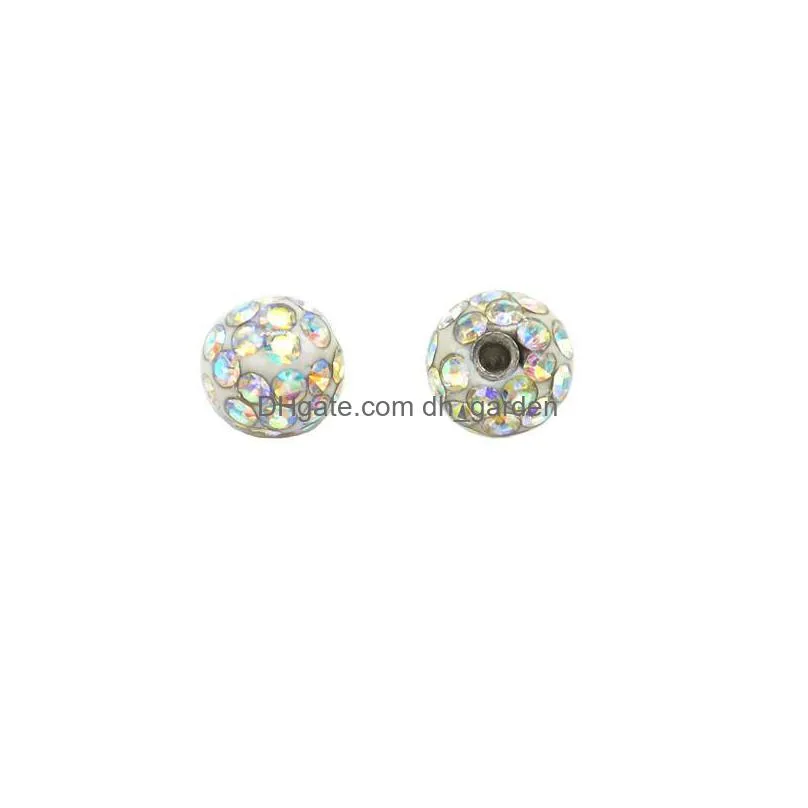 crystal tongue lip earring ferido ball multicolour metal in middle resin surface 14gauge high quality stainless