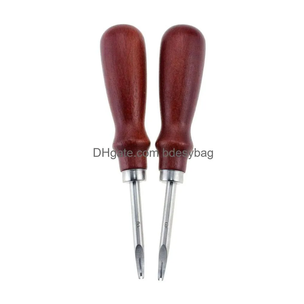 1pc 0.8/1.0/1.2/1.5mm leather edge beveler tools skiving beveling knife cutting hand craft tool with wood handle diy tools