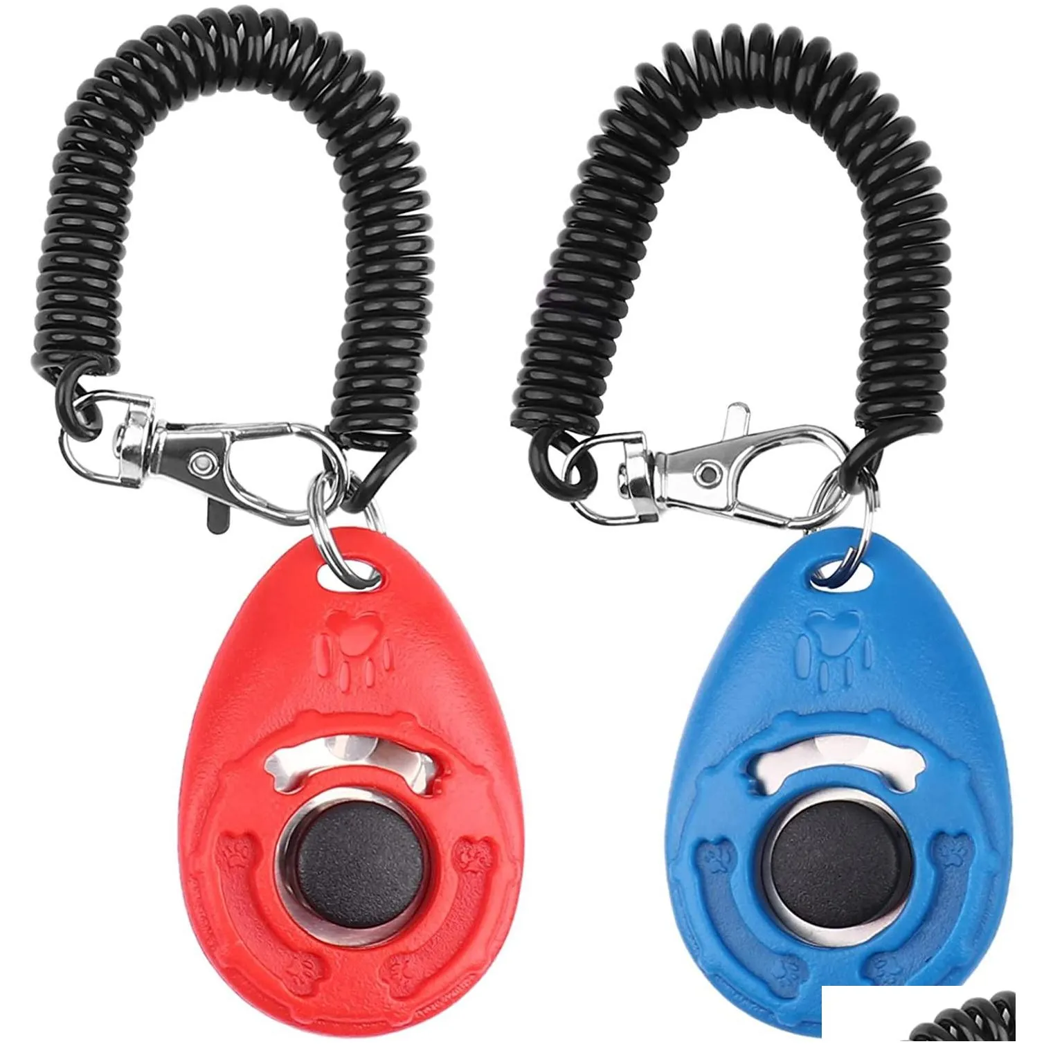 dog training clicker with wrist strap durable lightweight easy to use pet training clicker for cats puppy. perfect for behavioral training