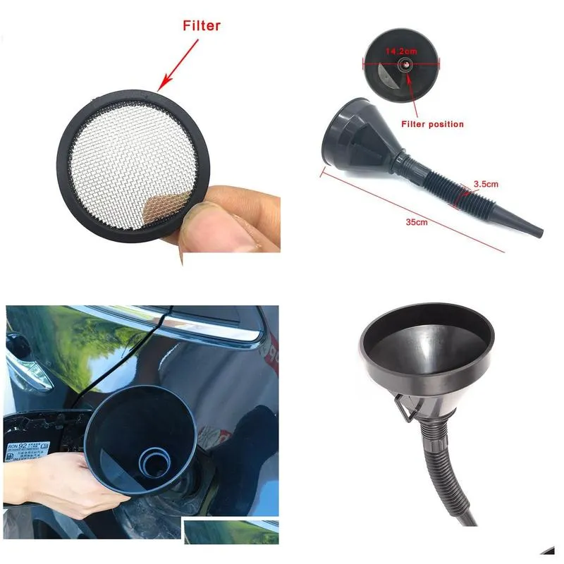 car oil filters motorcycle auto funnel spout mesh screen strainer for water oil gas fuel engine coolant petrol gasoline diesel