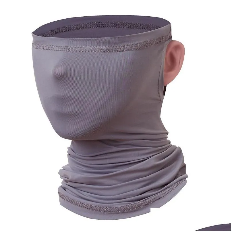 outdoor sports scarf ice silk windproof scarfs bicycle headband bike mask riding neck leggings hand headdress