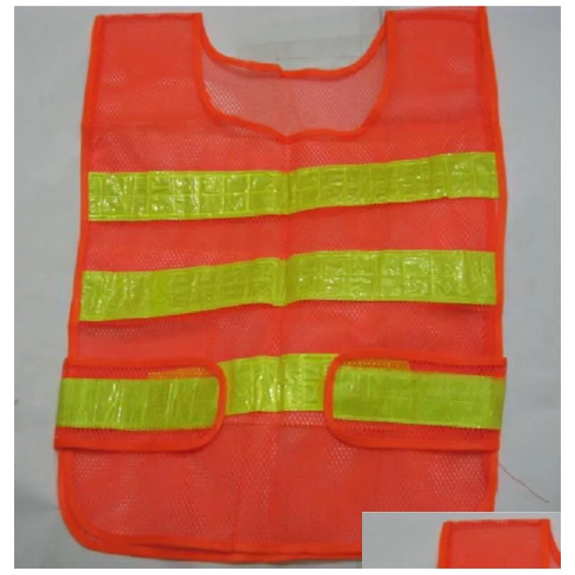 wholesale 3 Colors Reflective Safety Supply Reflective Vest Hollow Grid Vest High Visibility Warning Construction Traffic Work Safety Clothes