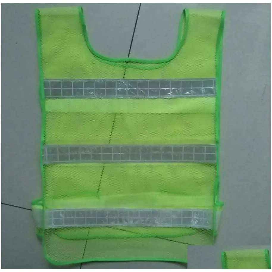 wholesale 3 Colors Reflective Safety Supply Reflective Vest Hollow Grid Vest High Visibility Warning Construction Traffic Work Safety Clothes
