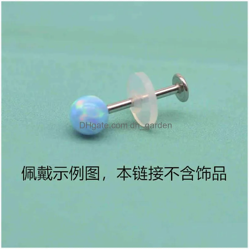 silicone piercing healing discs flexible hyperplasia saucer ear stud lip ring nose soft gasket tongue anti invagination