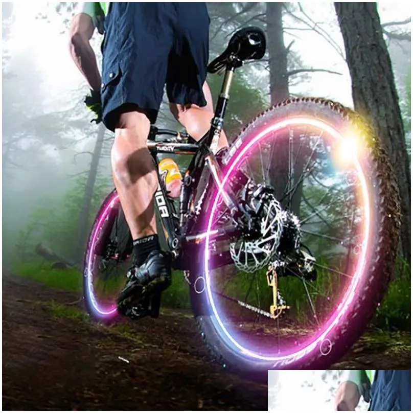 Car LED Wheel Tire Valve Stem Cap Light Tyre Motion Neon Lighting Lamp Bike Bicycle Auto Motorcycle Car-styling Decor