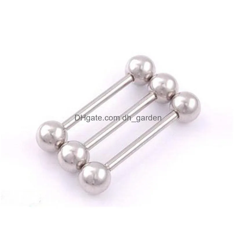 5pcs/lot 925 sterling silver tongue ring eyebrow nipple barbell piercing bar body jewelry