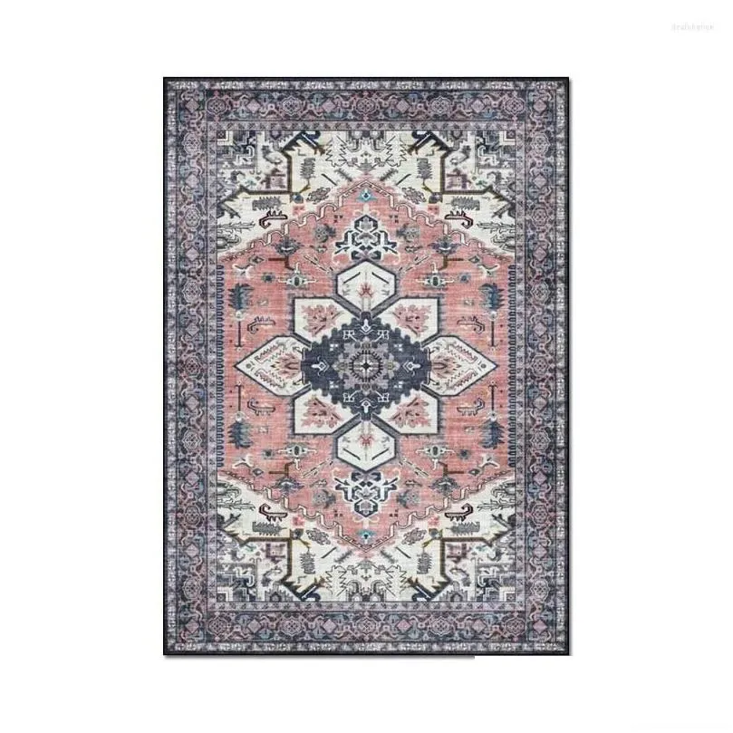 carpets bohemia  carpet area rug for living room floor mat door ethnic gypsy morocco bedroom anti-skid flannel modern home