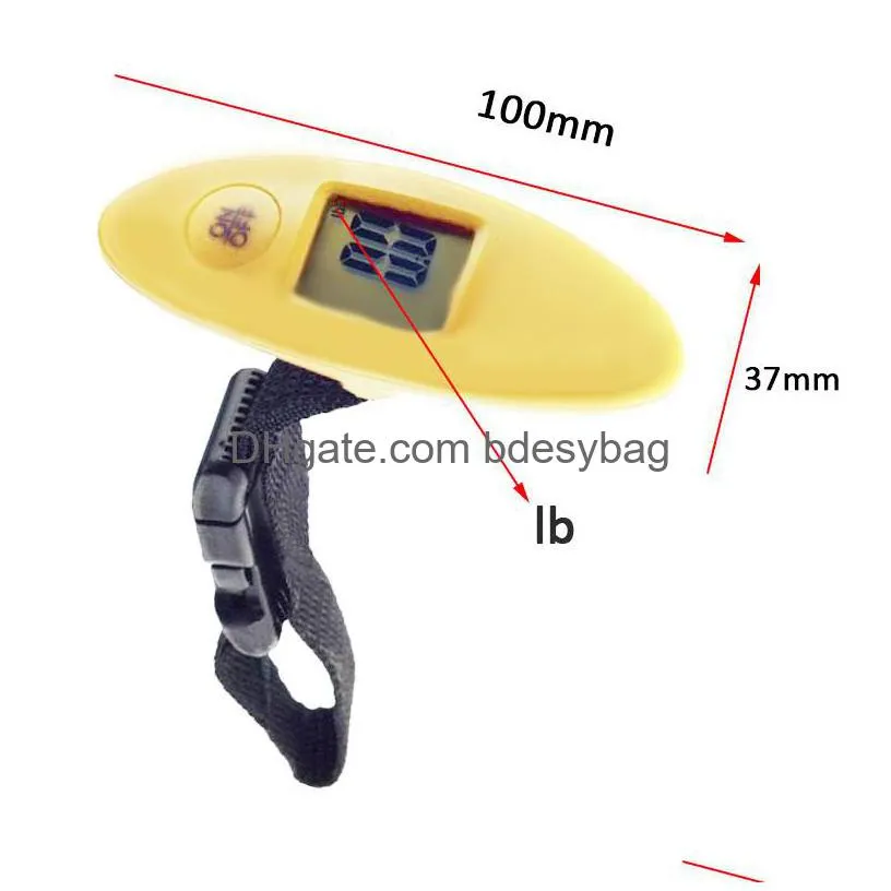 40kg/100g lcd dispaly electronic luggage scale mini portable travel balance handheld weighing suitcase bag