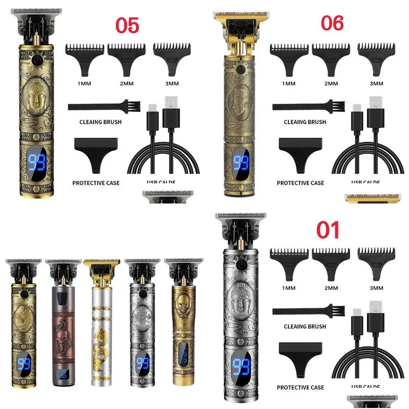 zouyesan 2021 Hair clipper beauty clippers electric oil head carving razor shaver bald2192443