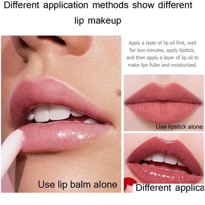 Lip Gloss Oil Moisturizer Plumping Reduce Wrinkles Transparent Waterproof Long Lasting Lipstick Makeup Tint CosmeticLip