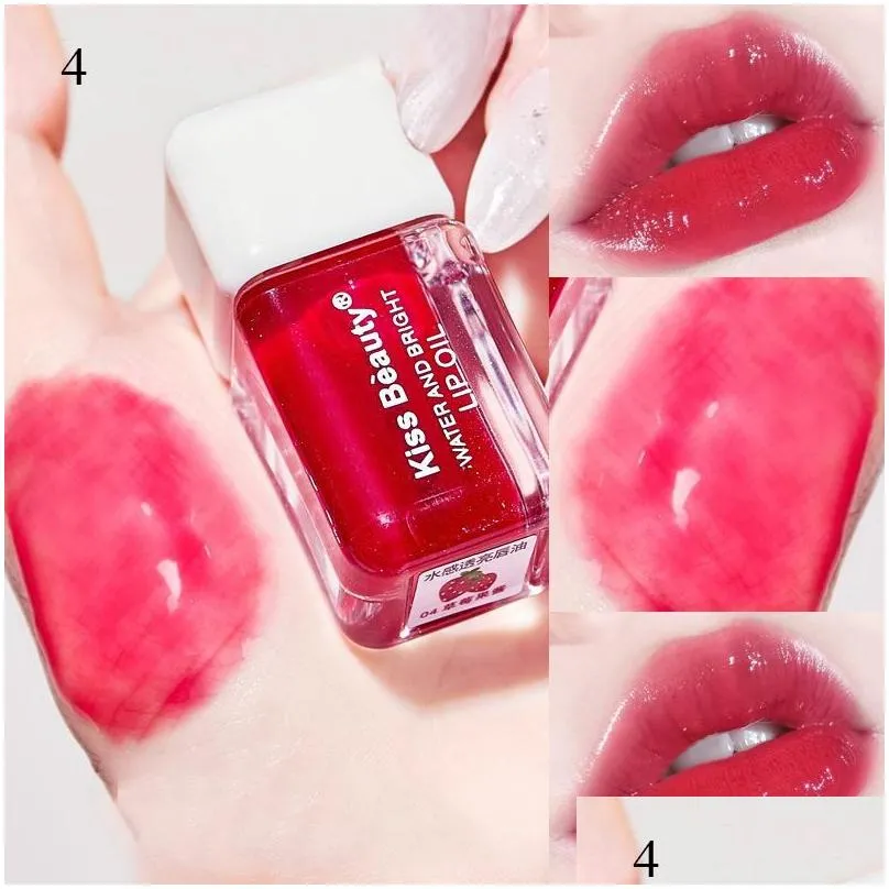 Lip Gloss Translucent Glaze Crystal Jelly Moisturizing Lips Oil Plumping Makeup Sexy Plump Glow Tinted PlumperLip