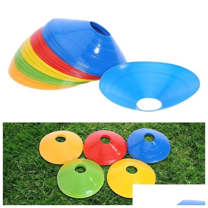 soft disc football training sign dish pressure resistant cones marker discs marker bucket pe sports accessories 5x20cm sport toys