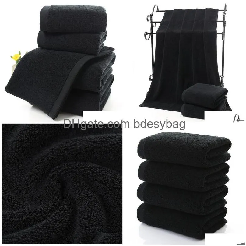 black large bath towel cotton thick shower face towels home bathroom hotel adults badhanddoek toalha de banho serviette de bain