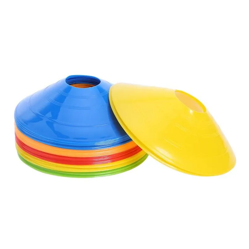 soft disc football training sign dish pressure resistant cones marker discs marker bucket pe sports accessories 5x20cm sport toys