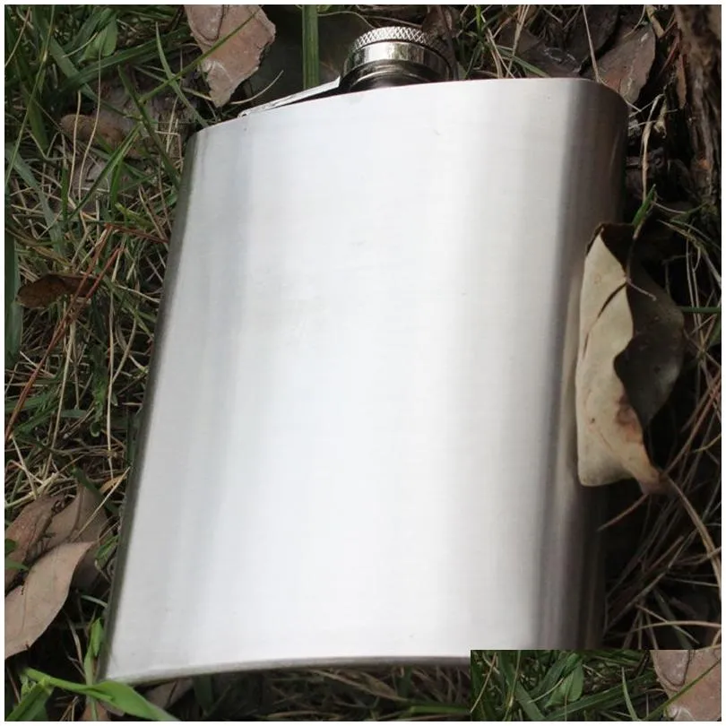 8oz Stainless Steel Hip Flask camping Portable Outdoor Flagon Whisky Stoup Wine Pot Alcohol Bottles Hip Flasks drop ship