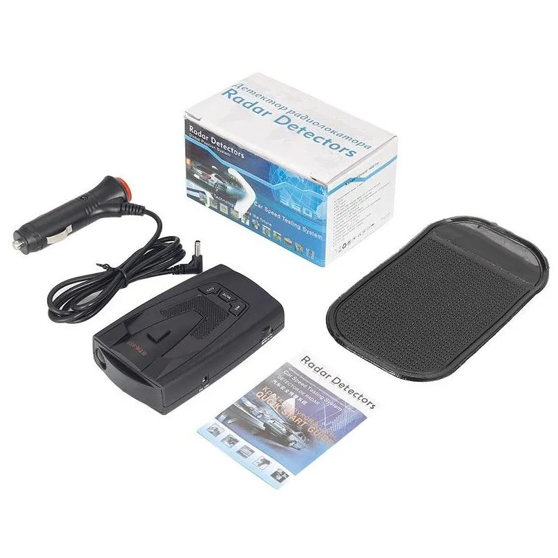 car radar detector str525 detecting tool english russian vehicle speed alarm systems security radar-detectors