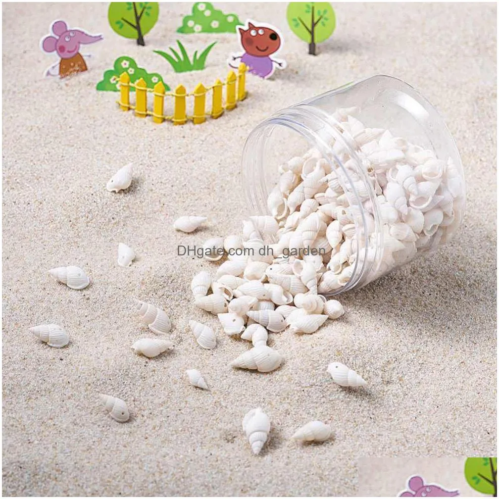 1 box cowrie sea shell oval beads ocean beach spiral seashells charms bead diy home decoration party wedding decor
