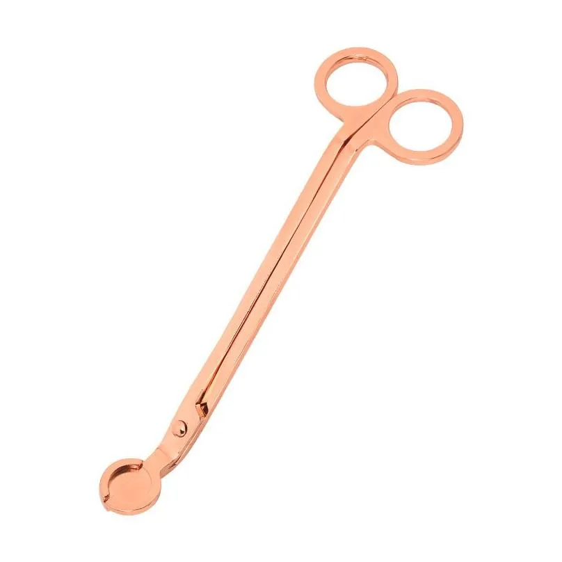 Candle Scissors 6 Colors Stainless Steel Snuffer Candle Wick Trimmer Rose Gold Cutter Trimmer Oil Lamp Trim Scissor Cutter Q417