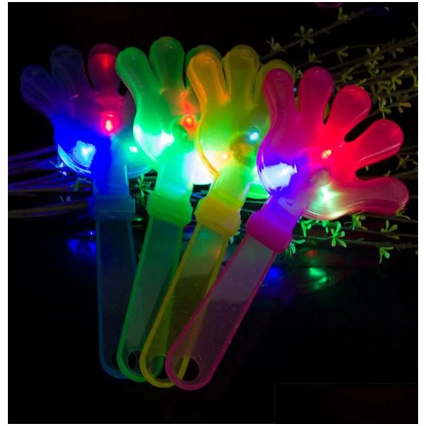 rave toy led light up hand clapper concert party bar supplies novelty flashing hand s led palm slapper kids electronic