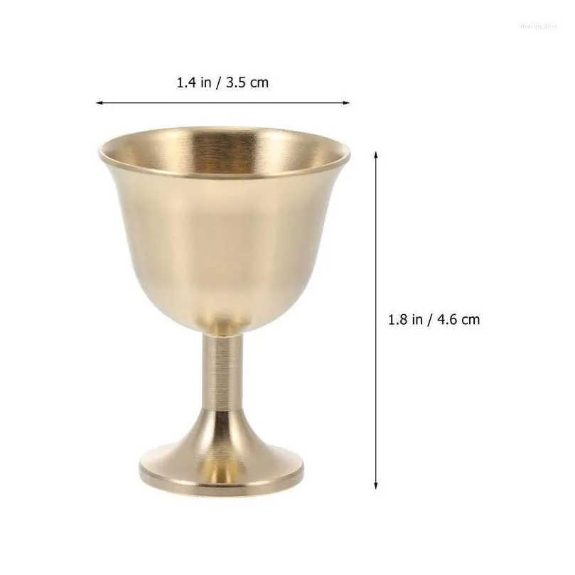 wine glasses 2pcs brass chalice cup goblet drinking beverage tumbler cups lamp holder metal liquor for party home