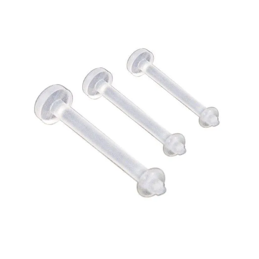 acrylic retainer labret lip stud tongue bar ring 16g 14g fashion body piercing jewelry whole 100pcs