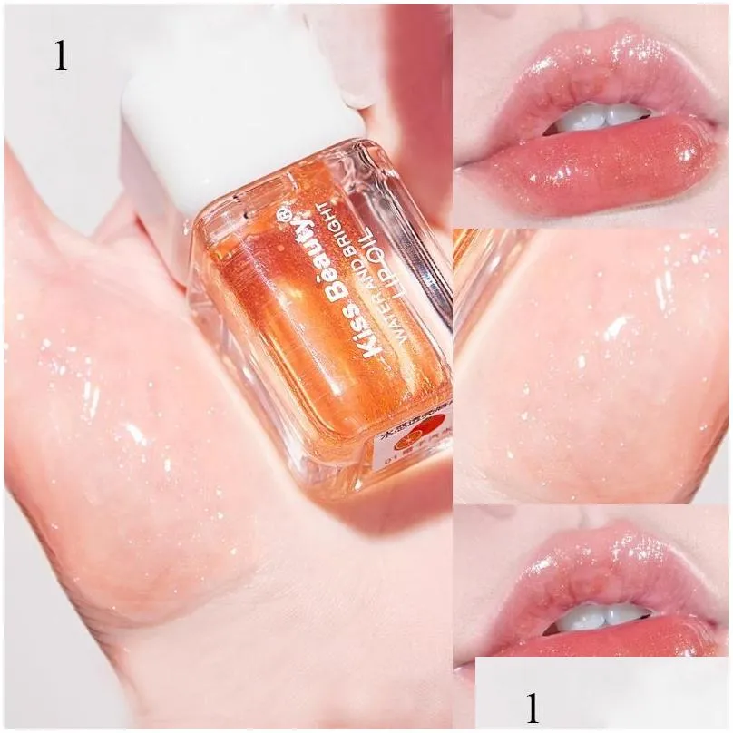 Lip Gloss Translucent Glaze Crystal Jelly Moisturizing Lips Oil Plumping Makeup Sexy Plump Glow Tinted PlumperLip