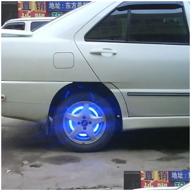 Car Auto LED Wheel Tyre Valve Stem Tire Cap Light Car-styling Decor Neon Lighting Lamp for Bike Bicycle Motorcycle