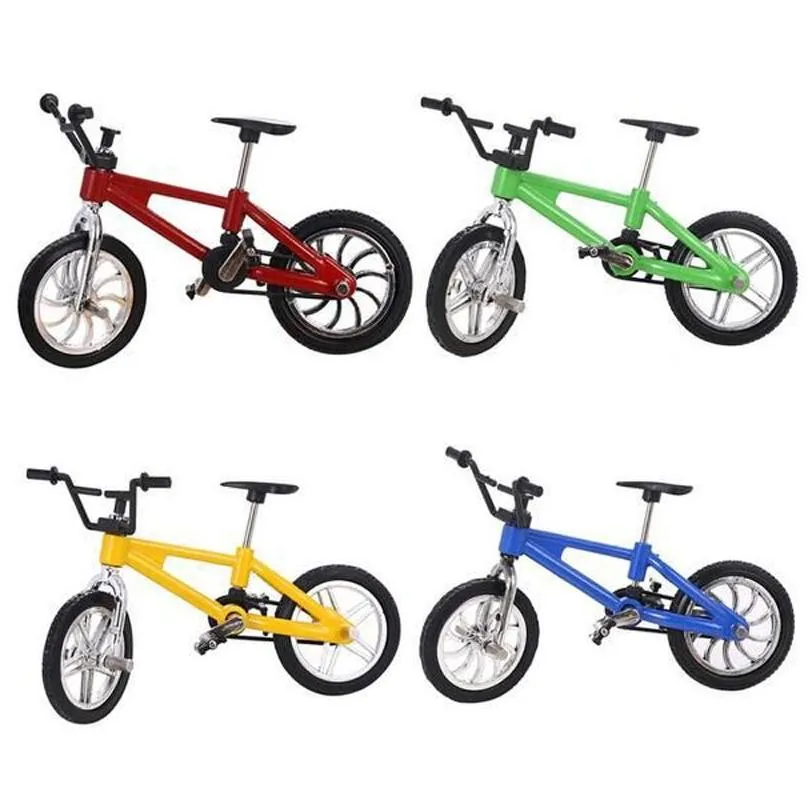 1:18 Creative Mini Bicycle Models Toy Cars Finger Toys Simulation Metal Mountain Bike Home Decorations Desk Ornaments Party Gifts for