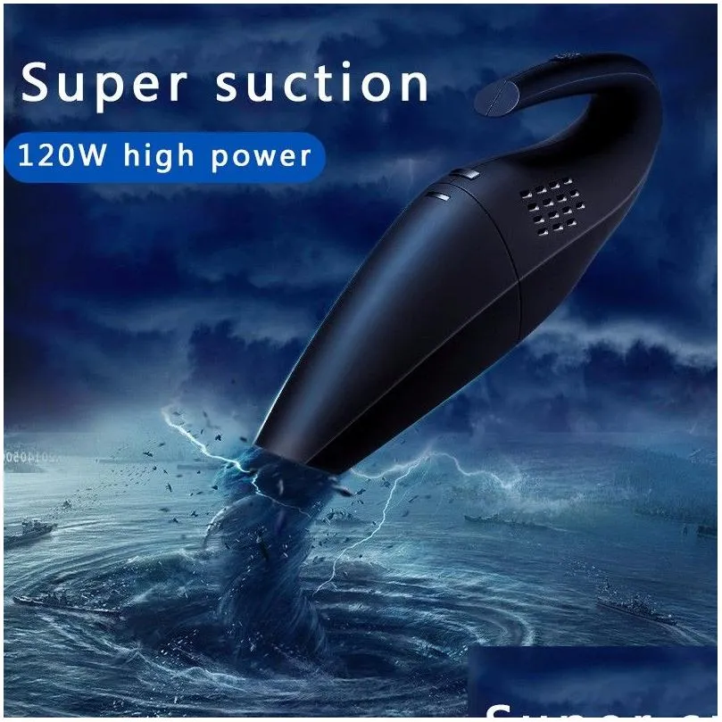 Car Wireless Vacuum Cleaner Handheld Dust Collector Mini Household High Power Sweeper Electric Mop