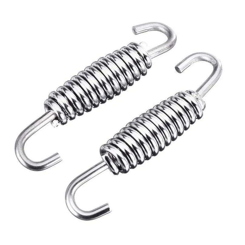 40mm Stainless Steel Motorcycle Exhaust System Muffler Springs Hook Motobike Exhausts Pipe Hooks Moto Repair Parts Universal