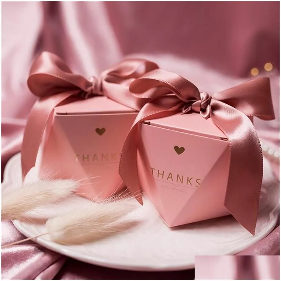 gift wrap wedding favors candy box creative pink gifts boxes baby shower paper chocolate package festival party supplies thank you247k