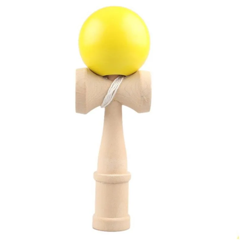 Kids Kendama Toys Wooden Kendama Skillful Juggling Ball Toys Stress Relief Educational Toy for Adult Children Outdoor Sport 18*6cm