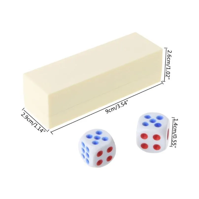 6PCS / Set Magic Prop Plastic Dice Toy Bar Night Club Party Board Game Magic Trick Dice