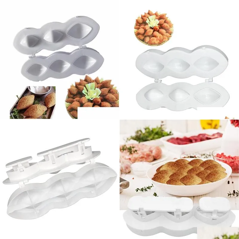 Party Favor 2021 Manual Meatball Maker Kibbeh Express Plus Rolls Meatloaf Mold Minced Processor Cake Desserts Home Kitchen Tools