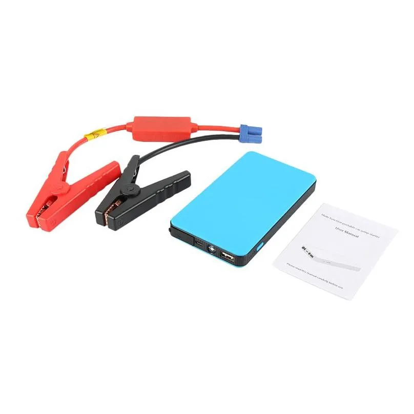 Car Jump Starter Motorcycle Vehicle Tools Auto Emergency Power Supply Ultra-thin Charging 12V Battery Starting Tool for PC Mobile Phone Digital
